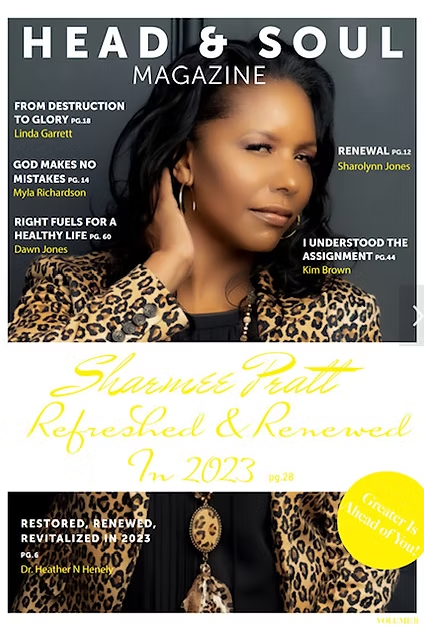 Head & Soul Magazine cover featuring Dr. Sharmee Pratt